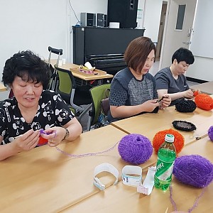 여성장애인모임 손뜨개 종료!